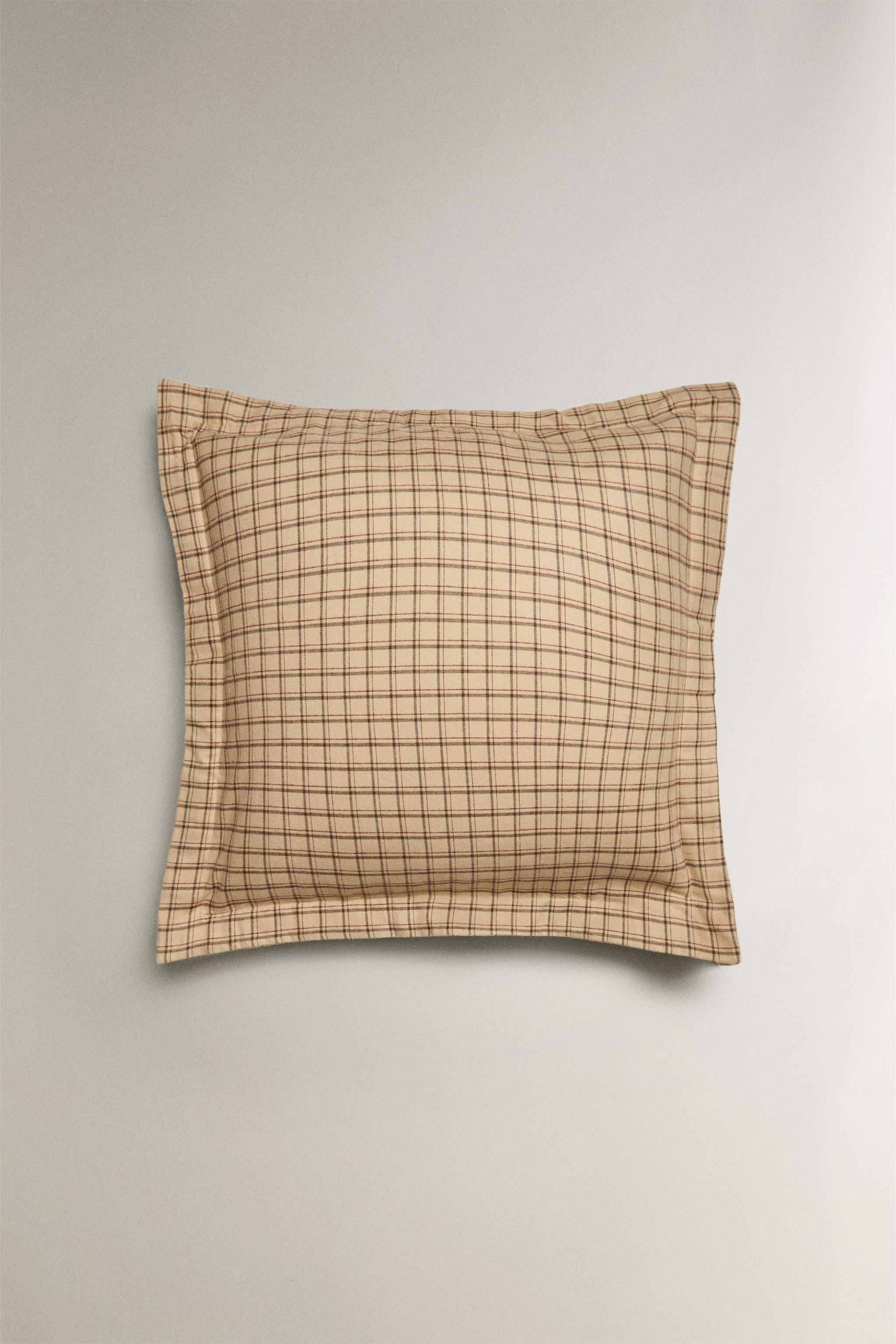 CHECK FLANNEL PILLOWCASE